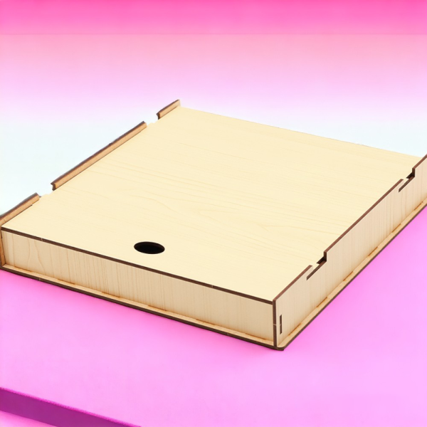 Ламинированная Подарочная Коробка из HDF 25,5*25,5*4,5 см / Универсальная и удобная